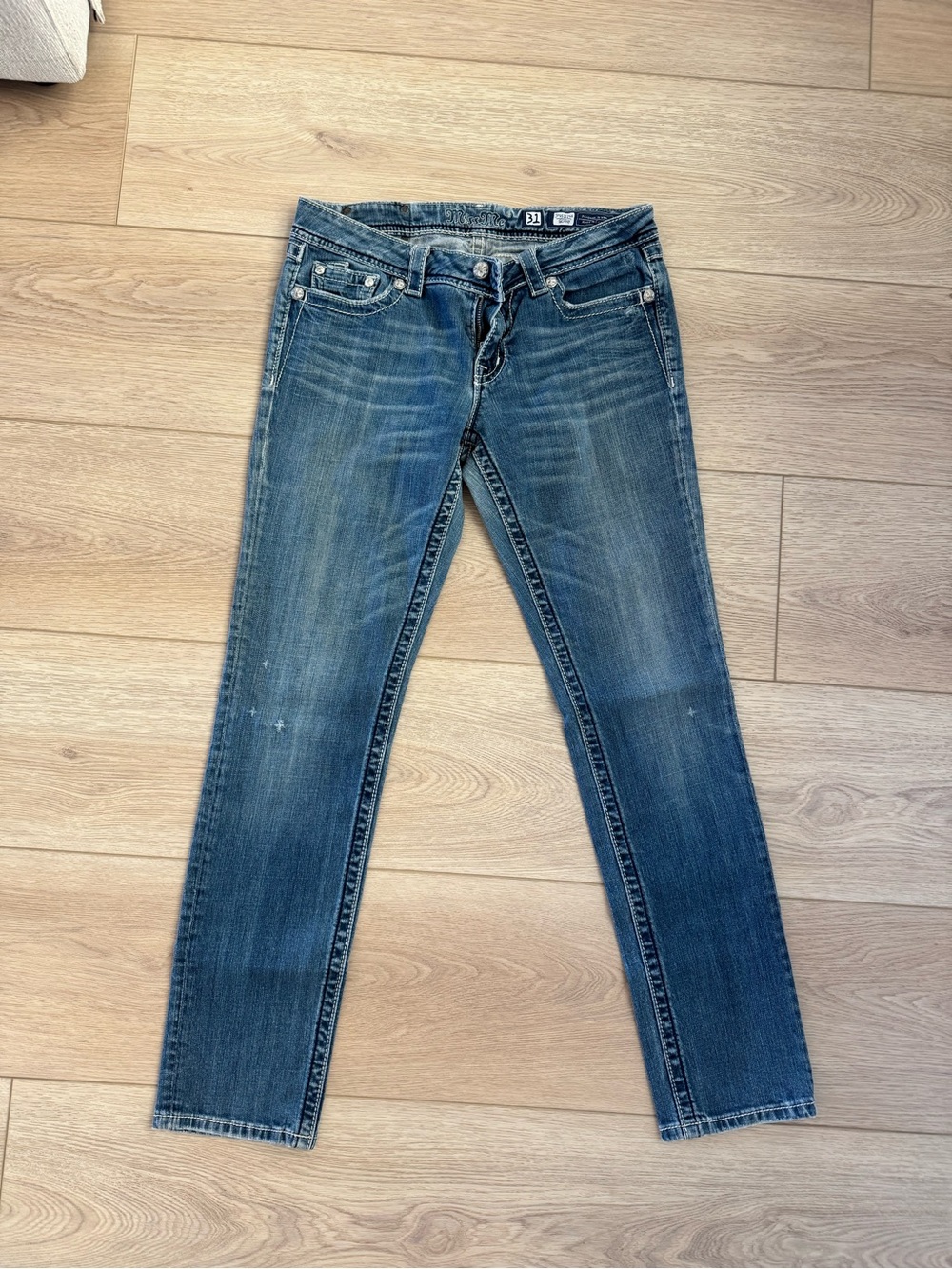 Miss Me Women's Light Blue Skinny Jeans - Picture 6 of 7